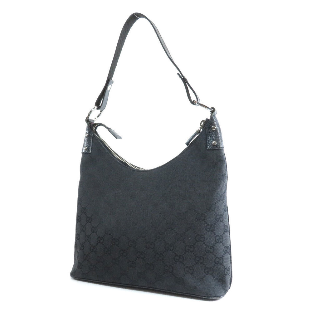 Gucci canvas monogram GG Hobo Bag Canvas black
